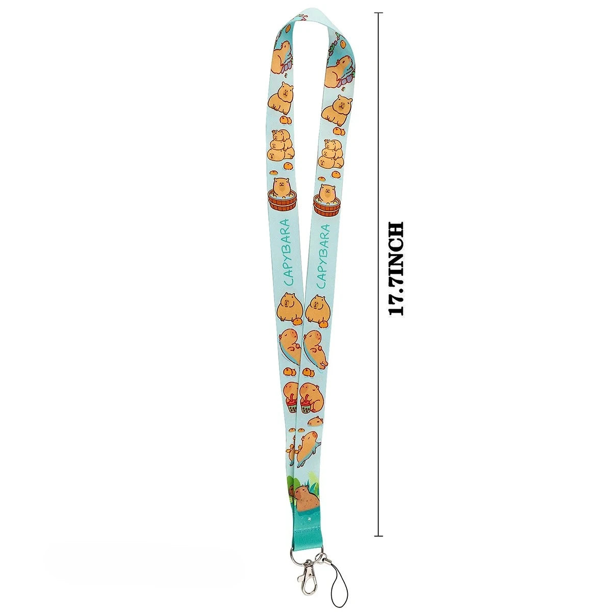 Cute Capybara Lanyard for Keys Neck Strap ID Card Badge Holder Cell Phone Strap Key Chain Key Holder Key Rings Accessories Gifts
