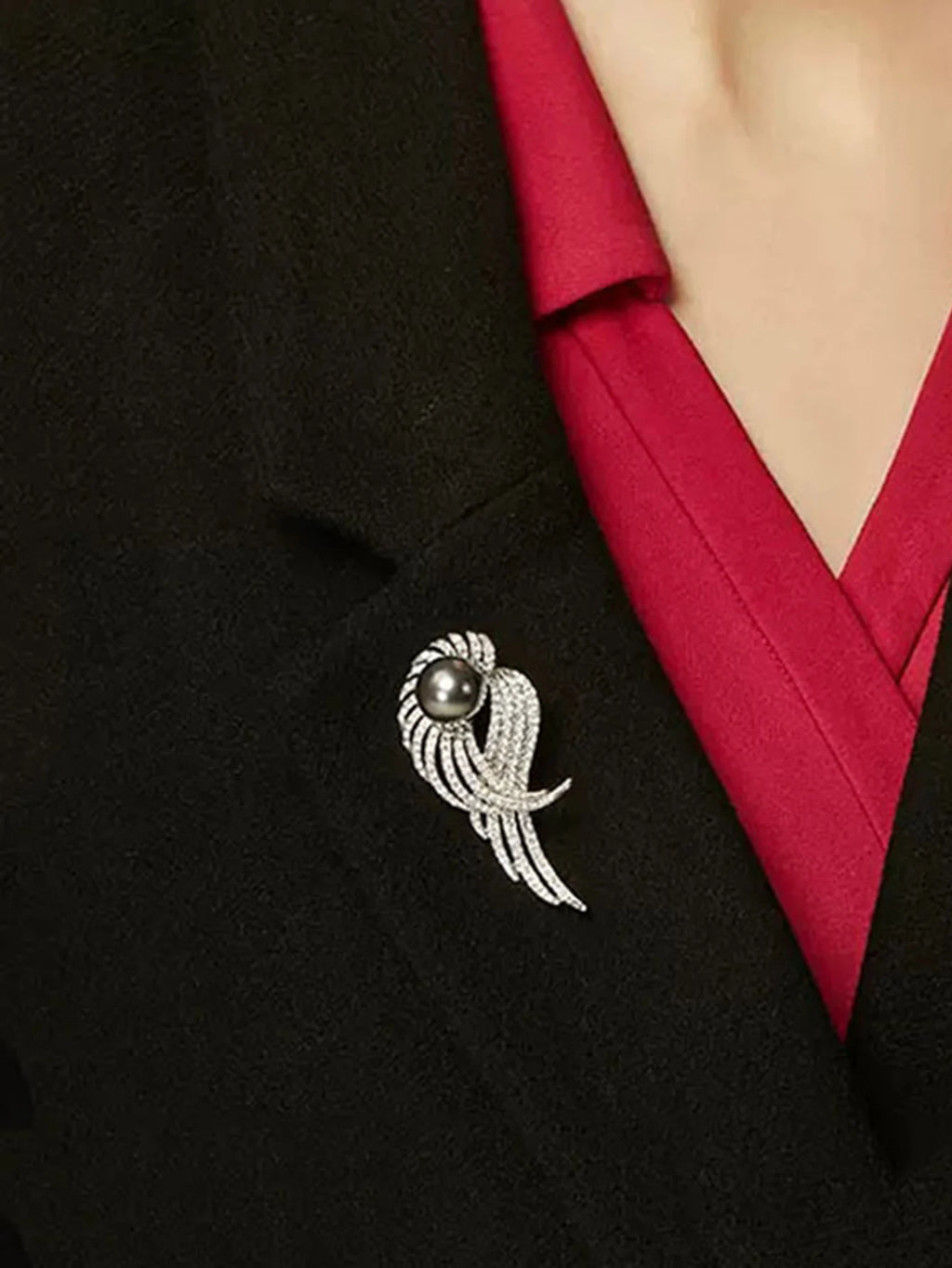 1PC Women's Elegant Tulip Flower Brooch Chest Flower Autumn/Winter Coat Coat Pin Fashion Dressing Gift -4858