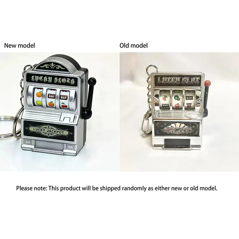 Simple Fashion Trend Keychain Toy Fruit Machine Slot Machine Keychain Personalized Creative Car Pendant Key Ring GiftAccessories