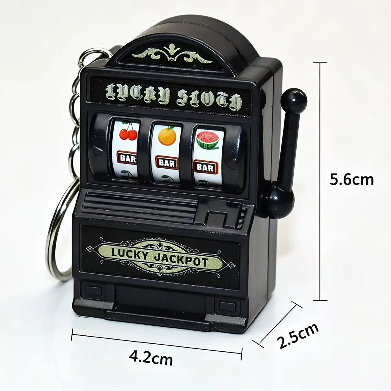 Simple Fashion Trend Keychain Toy Fruit Machine Slot Machine Keychain Personalized Creative Car Pendant Key Ring GiftAccessories