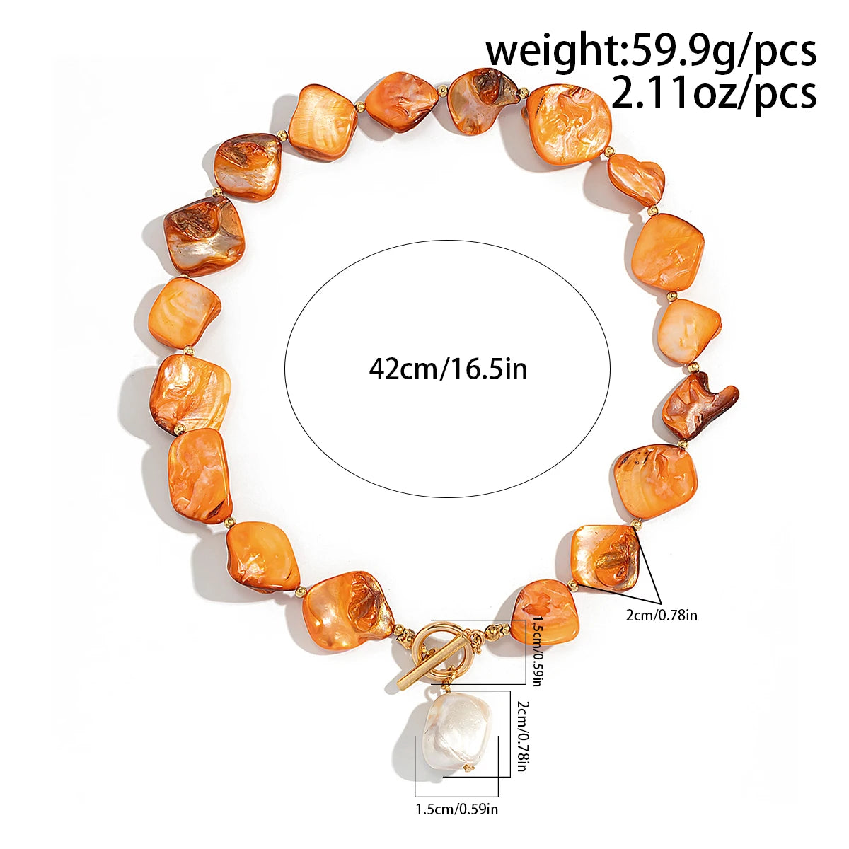 IngeSight.Z New Elegant Baroque Imitation Pearl Pendant Choker Necklace Women Trendy OT Buckle Bead Clavicle Chain Beach Jewelry