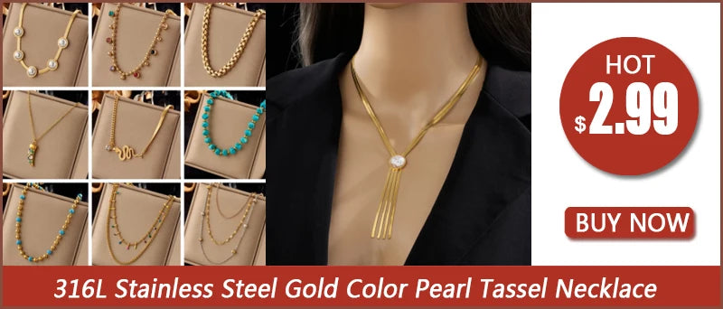 DIEYURO 316L Stainless Steel Small Uneven Folds 2 Love Necklace High-end Sense Party Accessories Non-fading High-quality Gifts