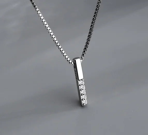 Angel Wings Heart Shape Pendant Necklaces Silver Color 5A Cubic Zirconia Minimalist Style Clavicle Chain Women and Girl Jewelry